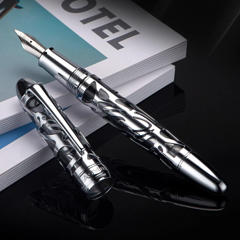 Eswar Asvine P80 Spider Creative Hollow Piston Inking Pen, Hadiah Kantor Bisnis Mewah Hadiah Liburan