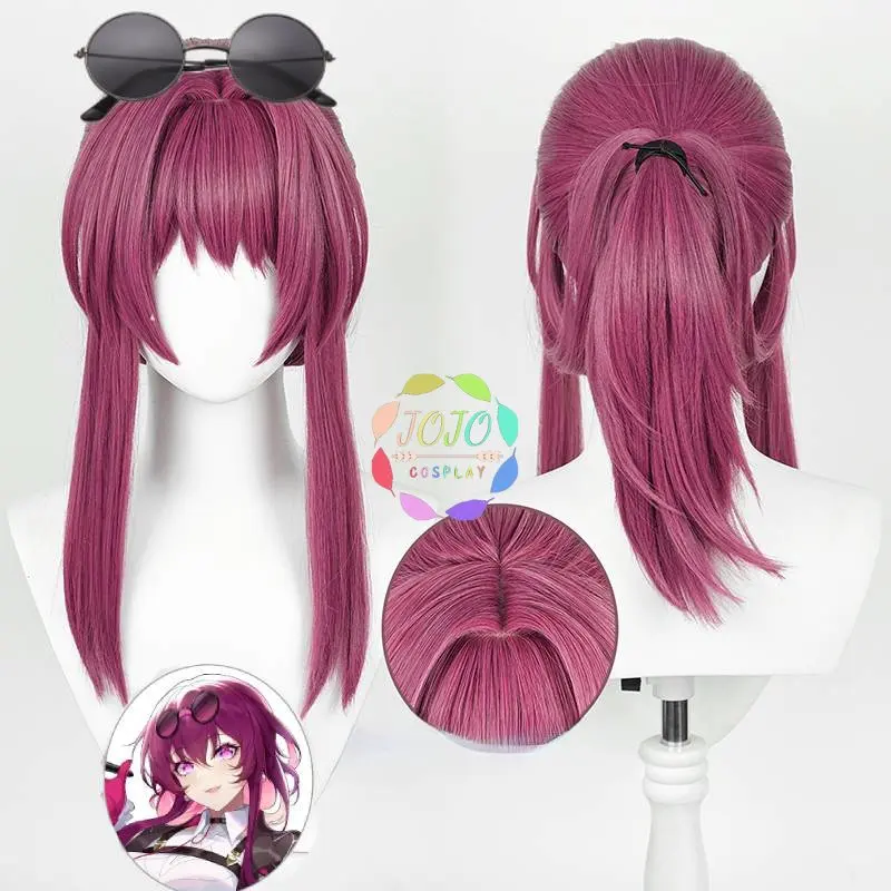 

Kafka Cosplay Wig Game Honkai: Star Rail Kafka 45cm Long Heat Resistant Hair Halloween Cosplay Wig + Wig Cap