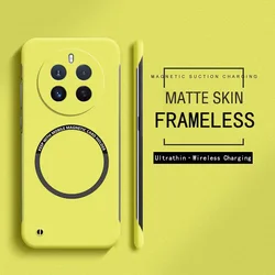 Ultra Slim Frameless Case For Honor X9C X9AB 200 Pro 90 70 Magic 7 Pro 6 Lite Magnetic Wireless Charge Hard PC Matte Back Cover