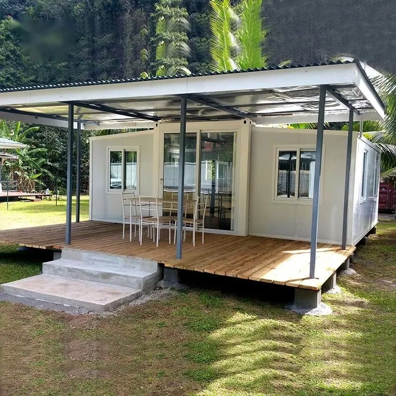 

Prefab Expandable Home Container 20ft Foldable Steel Structure Portable Tiny House Cabin Office