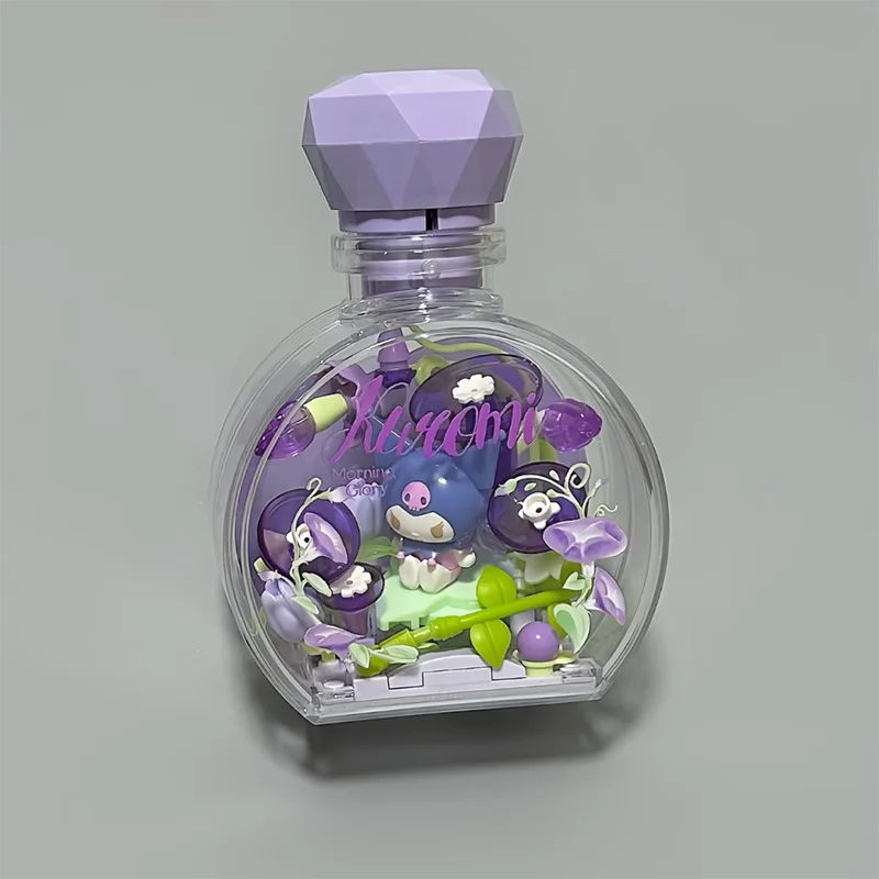 Moonlight Society Sanrio: Caja Sorpresa de Bloques de Construcción con Botella de Perfume Hello Kitty, Juguete de Ensamblaje, Adorno, Regalo para Niñas