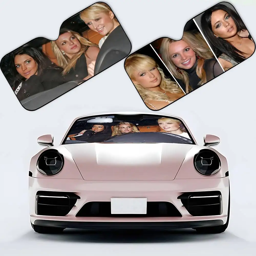 

Paris B-Britney Lindsay-Hilton Car Sunshade Curtains New Personalized Windshield Sunshade Cover
