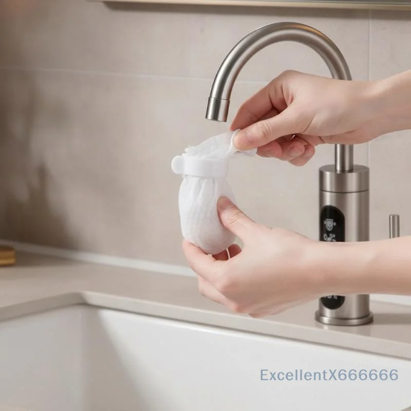 10Pcs Faucet Filter Cotton,Anti-splash Removes Sand Filters With T-strap ,Water Purification Socks For Tap Water Rust Removal