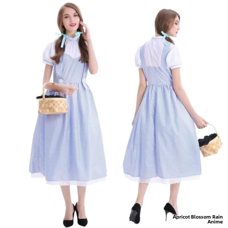 

loween Stage Performance Dr Adult Alice Costume Servant orm Women's Traditional Clothing Ethnic Stage Performance