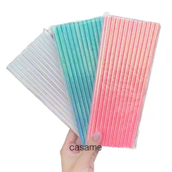100pcs Colors Striped Polka Dot Drinking Paper Straw Colorful Paper Straws Party Decoration Birthday Supplies