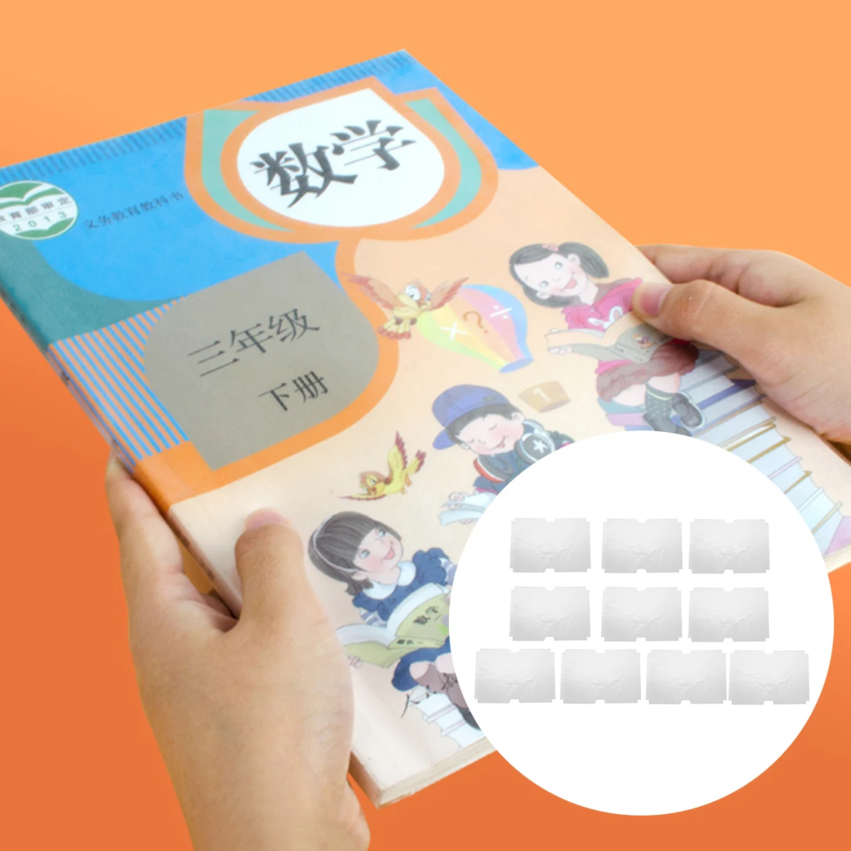 

10Pcs Book Cover Protective Transparent Plastic Environment Friendly for Student Exercise Notebook