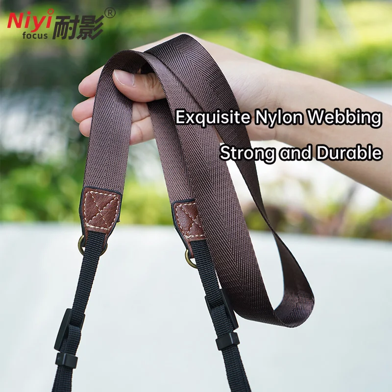 أشرطة الكاميرا حزام الرقبة النايلون الإفراج السريع حزام المعصم كاميرا بدون مرآة لسوني zve10 كانون R52 Fujifilm XT50 نيكون لايكا