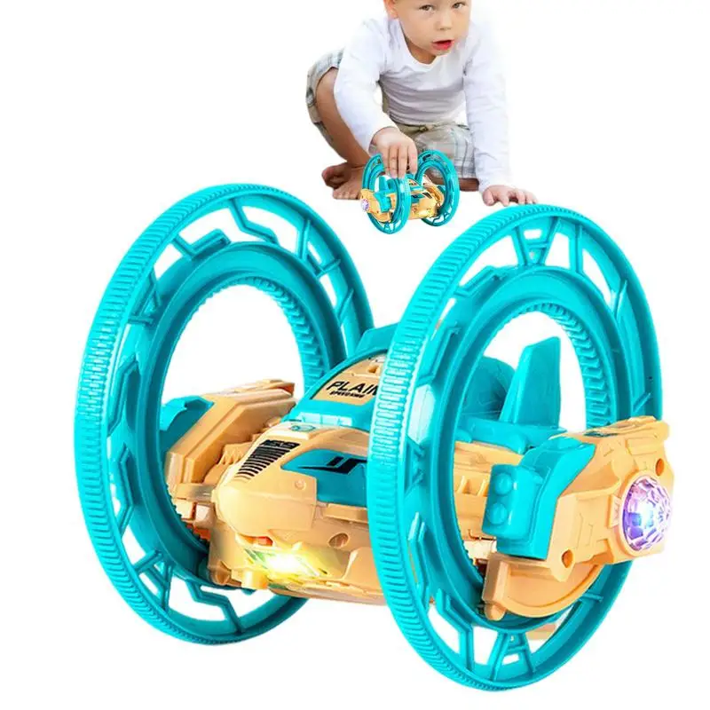 Electric Race Stunt Car 360-Degree Rotating Cars With Lights Sound Spinning Cars Fun Rotating Vehicles Toy For 3 Years Old Kids