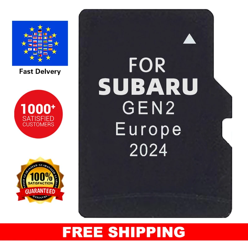 

TF Card for Subaru GEN2 Fujitsu Ten Sat Nav 2024 Update Maps EU UK CAN/USA/MEX P56YH03-E2024 for Outback/Levorg/Impreza/WRX/STI