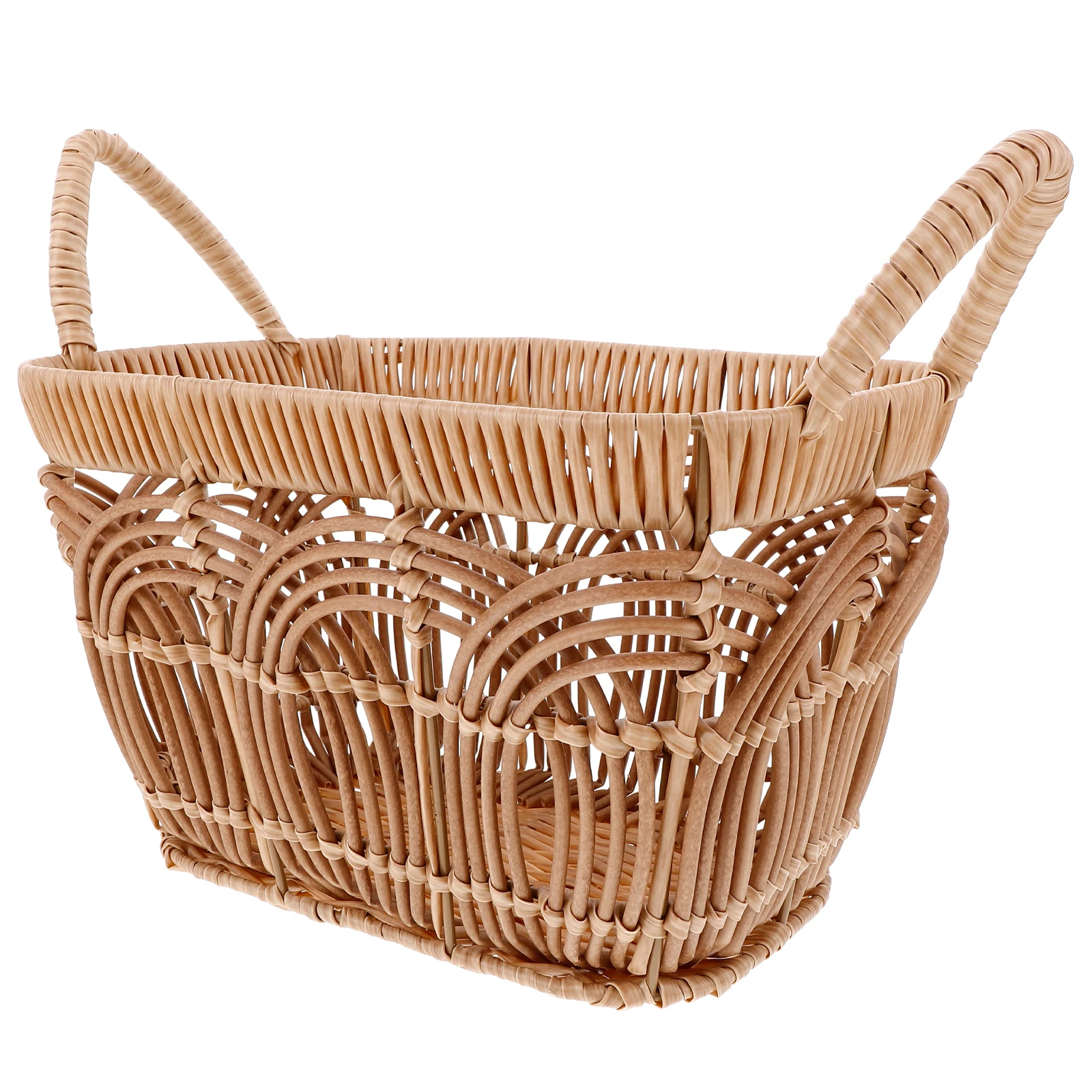 

s Storage H woven Vintage Bamboo Wicker Laundry Rattan Basket With H Picnic Hamper Shelves Portable Snack Fruit Rattan