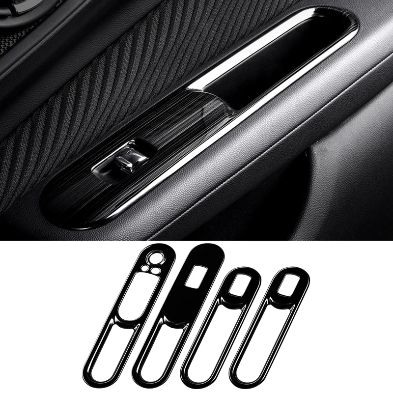 

Interior Car Door Window Lifter Switch Button Frame Cover Bezel Stainless Steel Accessories For Mini Cooper F54 F55 F56 F60