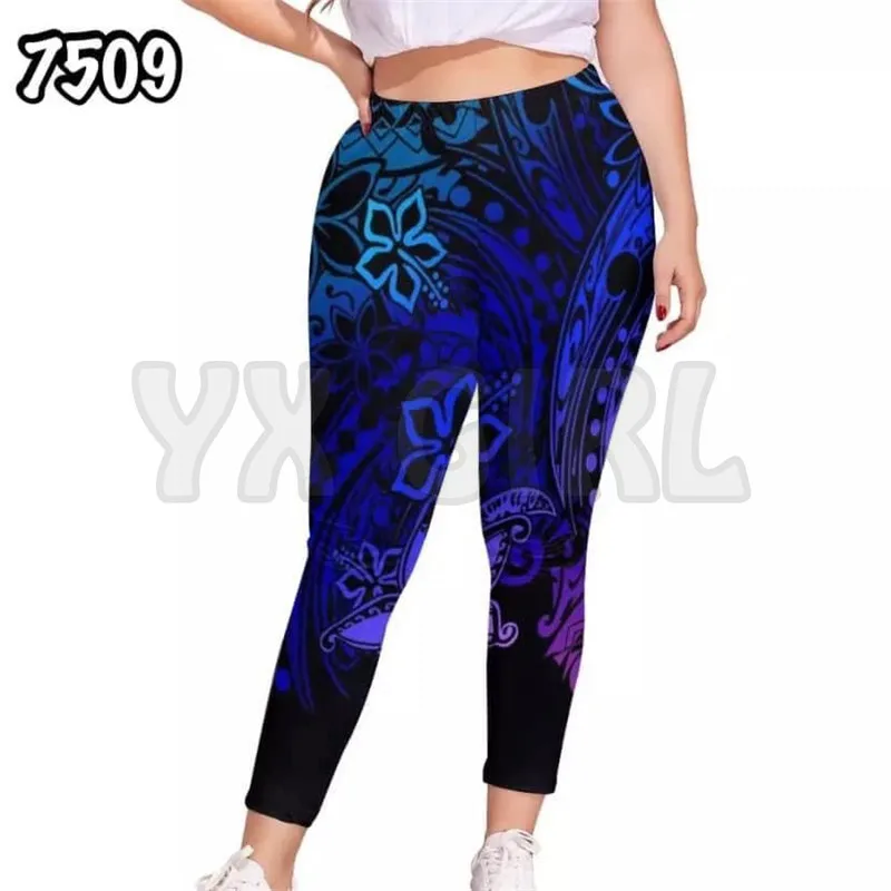 You Will Samoa Tribal Tattoo  3D Printed Leggings Sexy Elastic Female Skinny Leggings Gothic Yoga Leggings