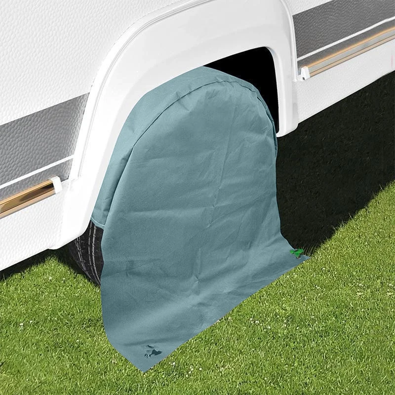 2pc Caravan Tyre Cover Waterproof And Sunproof Dustproof Cover Wear-Resistant And Anti-Aging Outdoor Camping Tyre Cover 65/78cm