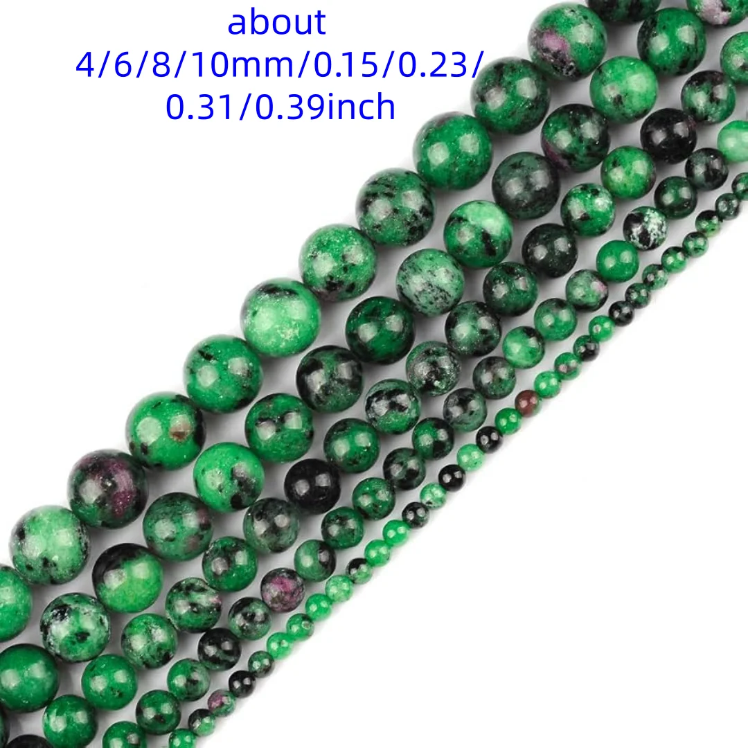 4/6/8/10mm Zoisite beads string, Natural Round Semi Precious Stone Smooth Zoisite beads, for making DIY jewelry