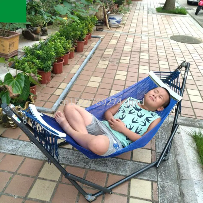 Foldable Stand‑Type Kids Hammock Bed, Indoor & Outdoor Shaker Swing, Space‑Saving Design Supports Up to 160 LBS