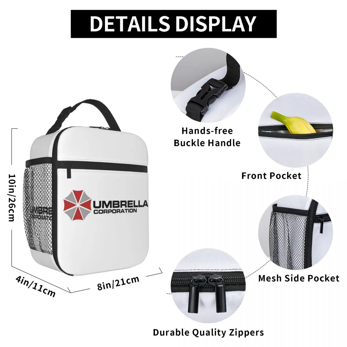 Movie Game Corporation Umbrellas Insulated Lunch Bag Women Office Cooler Thermal Food Box Tote Leakproof Lunch Boxes Container