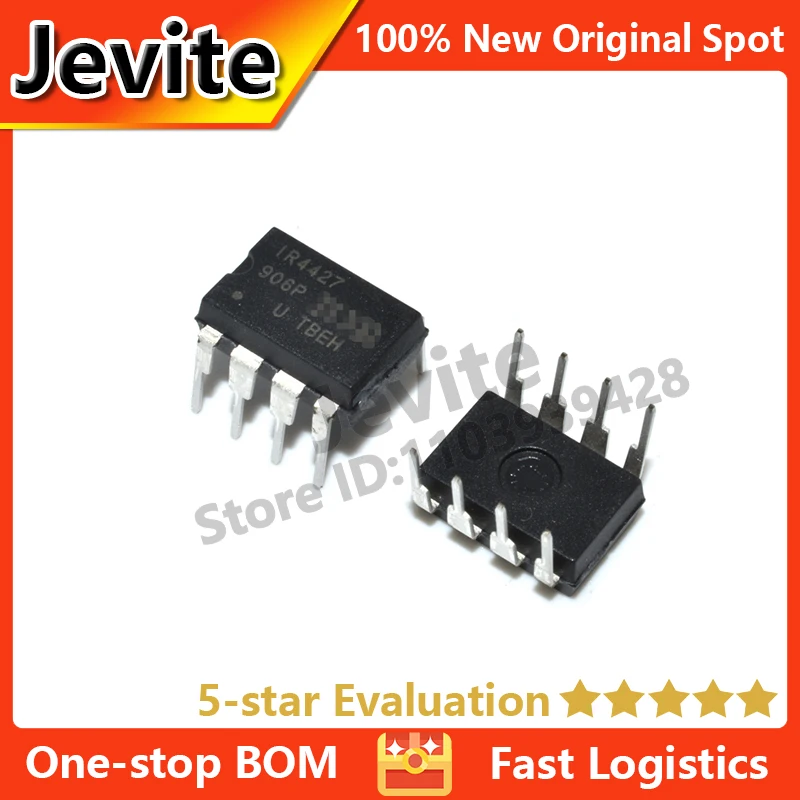 Jevite 100% New Original electronics Controller IC 10 units/lote IR4427 IR4427PBF 20V 3.3A PDIP-8