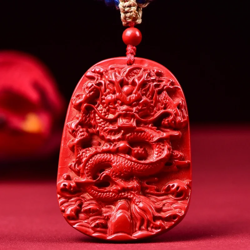 

[ Year Red Sand ] Auspicious Pattern Sweater Chain Pendant in Spring 2024