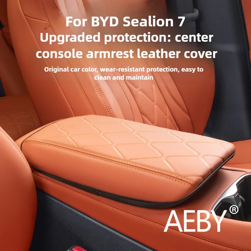 

AEBY For BYD Sealion 7 2024 Center Console Armrest Cover, Anti-Scratch Protective Case, Universal Fit Car Interior Accessories
