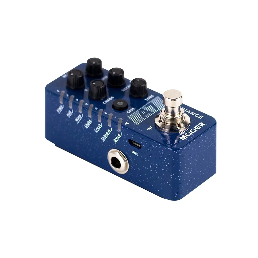 MOOER Ambiance Reverb Guitar Effect Pedal Buffer Bypass Built-in 7 Reverb Pedal Infinite Trail Function Pedal Guitar Accessory