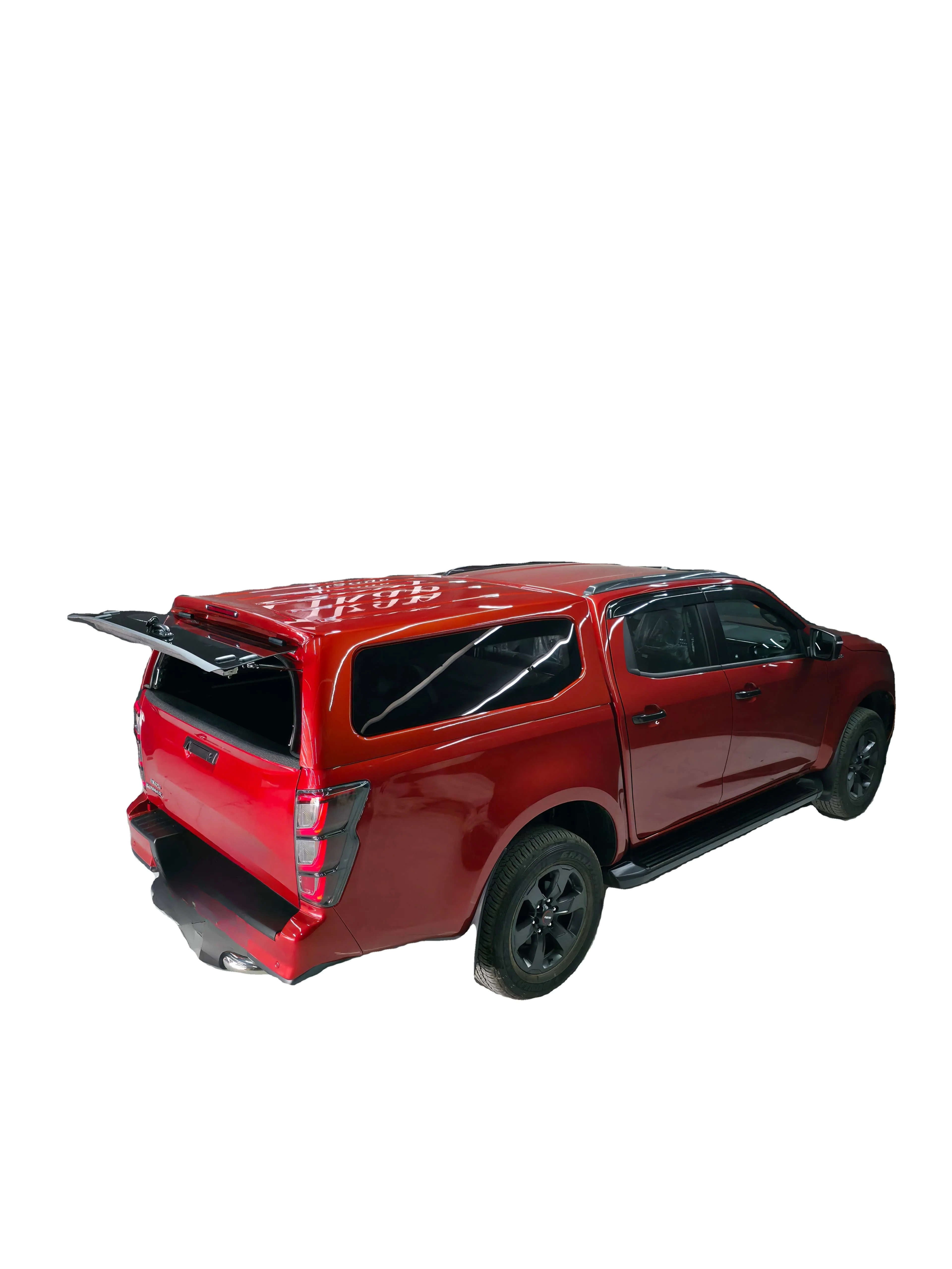DMAX 2025 رف سقف زجاجي ثابت مع نافذة منزلقة ملحق شاحنة بيك اب ملحق خارجي للسرير