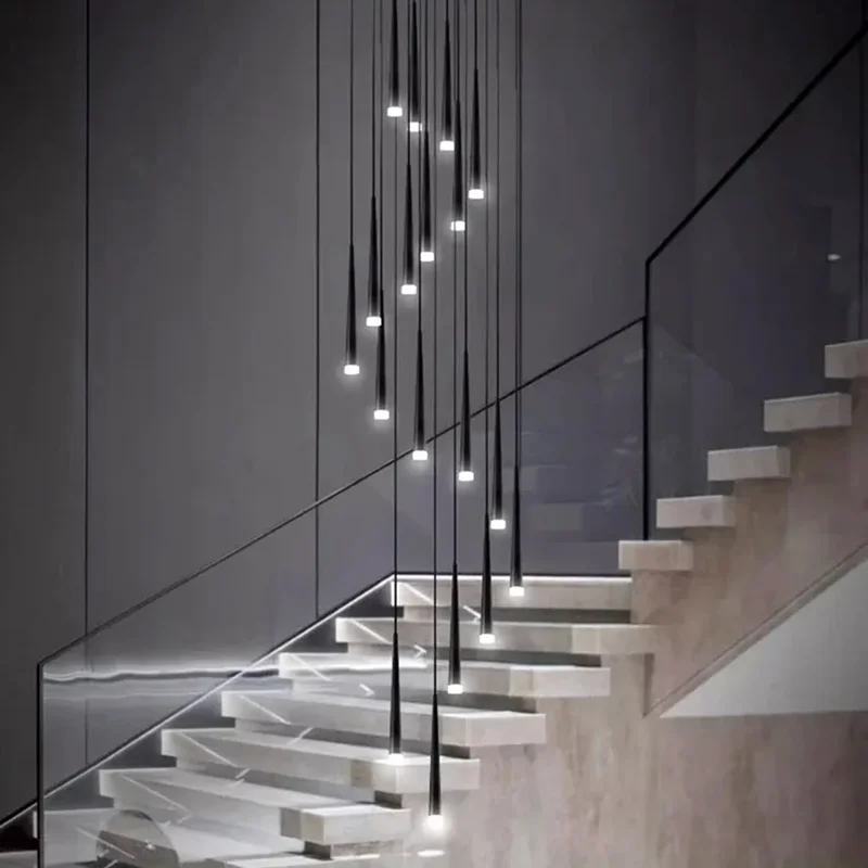 

Modern home decor led lights pendant light lamps forstaircase Chandeliers for living room hanging light indoor lighting