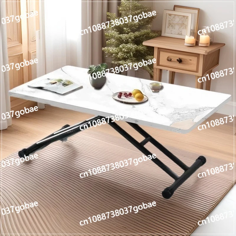 Mobile Metal Dining Tables Small Space Saving Luxury Folding Tables Multifunctional Simple Desks Elegant Coffee Table Salon
