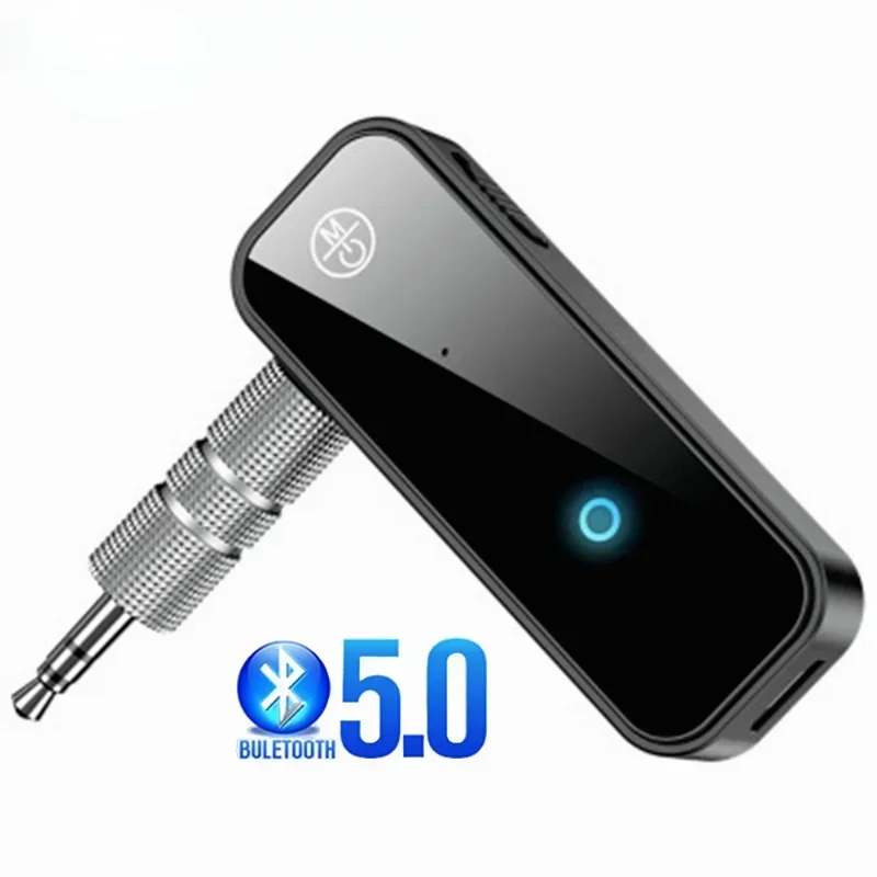 2 in1 3.5mm Audio AUX Wireless Adapter for Car Audio Music, Handsfree Headset, Bluetooth 5.0 Transmitter Receiver