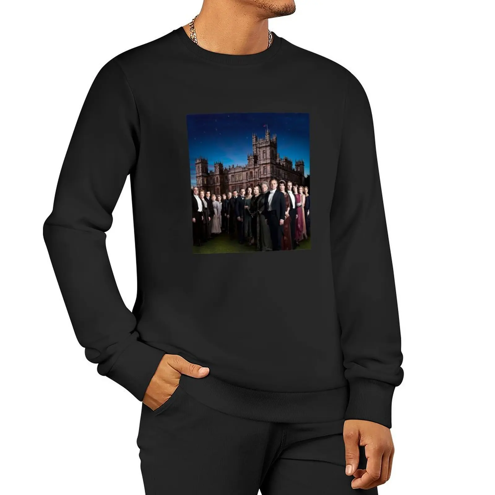 

Downton Abbey - Castle Pullover Hoodie graphic t shirts men hooded shirt aesthetic sweatshirts