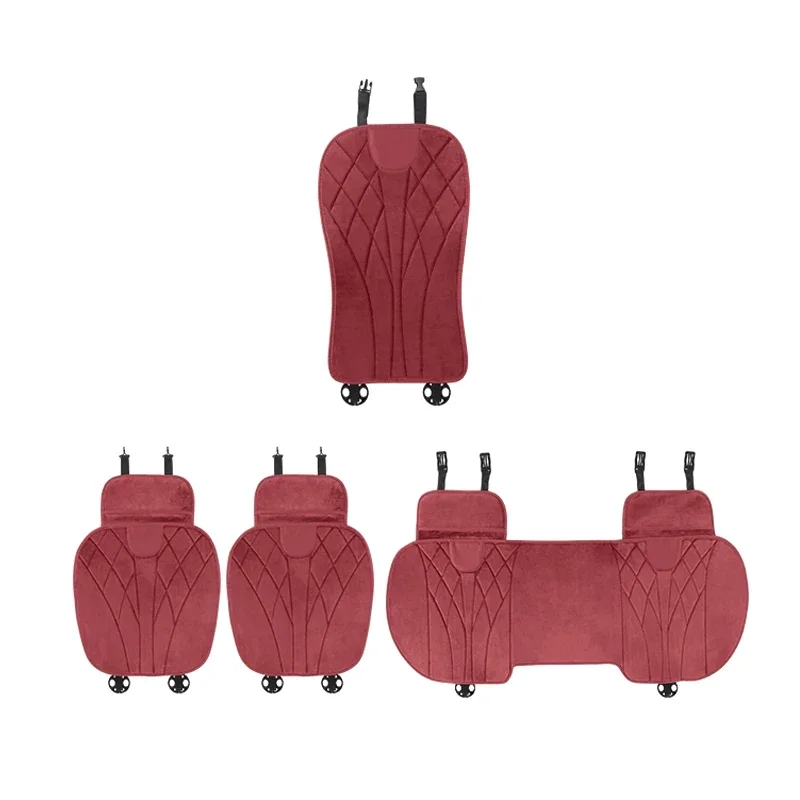 Car Winter Suede Thick Warm Seat Cover Auto Mat For Volkswagen Cross Coupe Milano New Compact Routan Space Up EOS Phaeton SHARAN