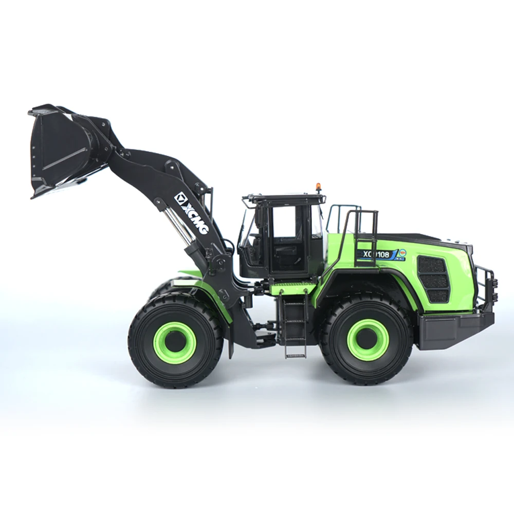 

Масштаб 1:35, XCMG XC9108, коллекция моделей колесного погрузчика, литая под давлением копия, подарок, зеленый