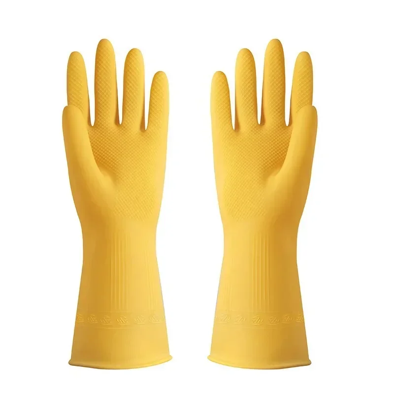 Thickened Rubber Oxford Latex Gloves, Labor Protection, Work Wear-Resistant, Waterproof, Non-slip Rubber, Plastic Washing Dishes