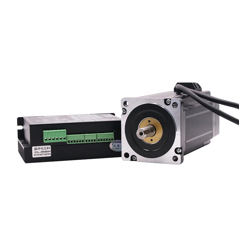 Sihengmotor Factory 2 Phase Nema 34 Closed Loop Stepper Motor Set Hybrid Stainless DC Step Motor With Driver 8nm 6A 60V8A 5kg