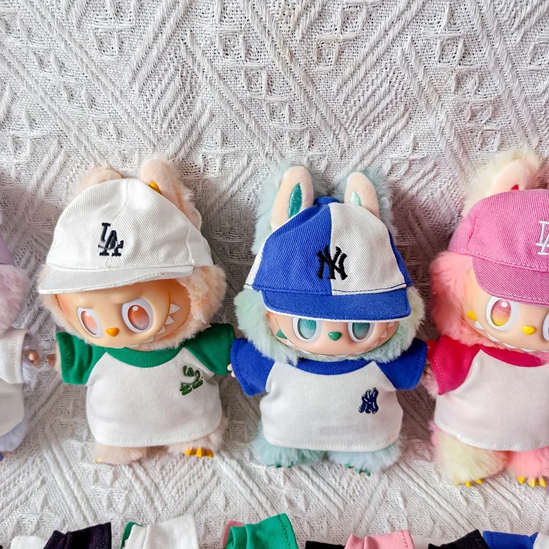 

Hot For Labubu Doll Clothes17cm Labubu Clothes Sitting Party 17 Baseball Clothes Children'S Clothes Diy Doll Accessories Gift