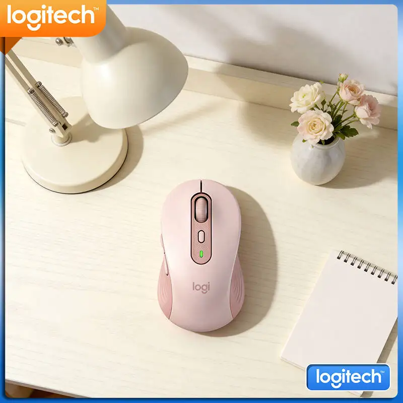 Silent M750 Wireless Mouse - 4000 Adjustable DPI, Dual Connection, Recycled Plastic, Home Work Helper