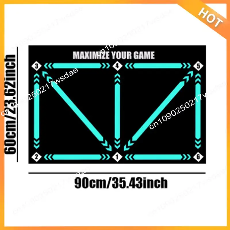 X08A Soccer Training Pad Soccer Footwork Training Pad Set Portable Dribbling Sports Aid Durable Soccer Mat