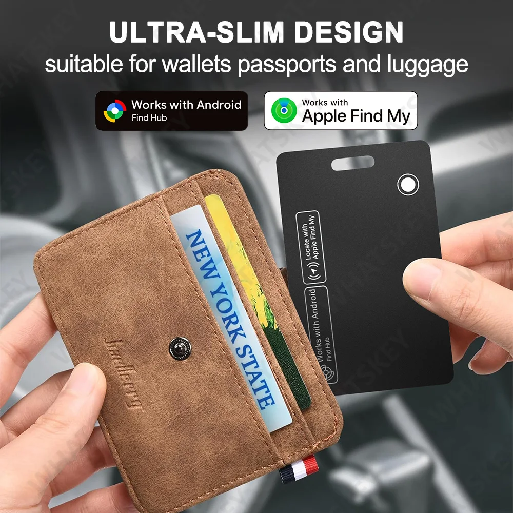 

Wallet Tracking Card Ultra-thin GPS Location Smart Anti-loss Tag for Android or IOS Find My Bluetooth Device Long Battery Life