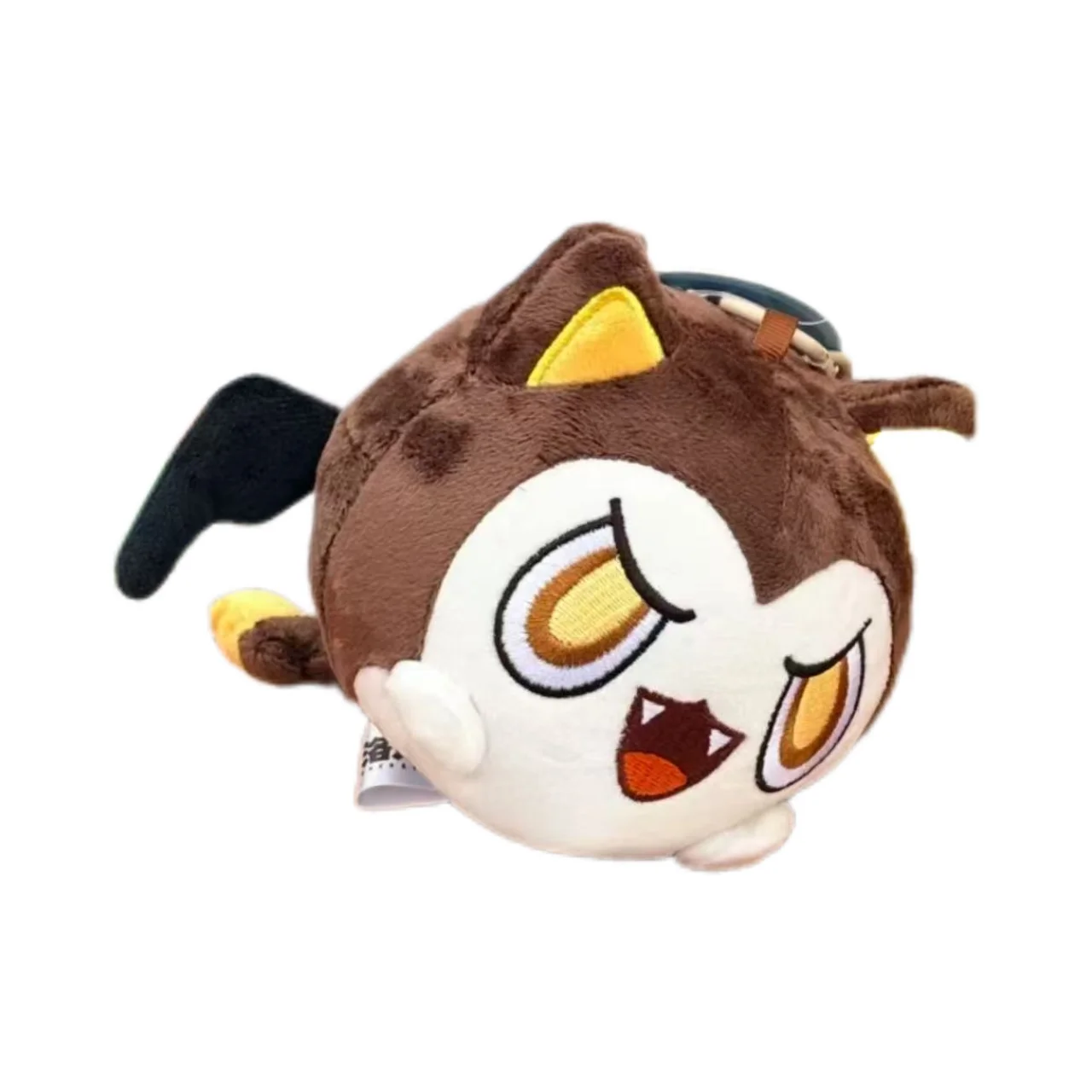 Stuffed Animals New Rock Kingdom Mobile Game Merch Devil Ding Plush Toys Round Squishy Stress Relief Bag Pendant Keychain Gift