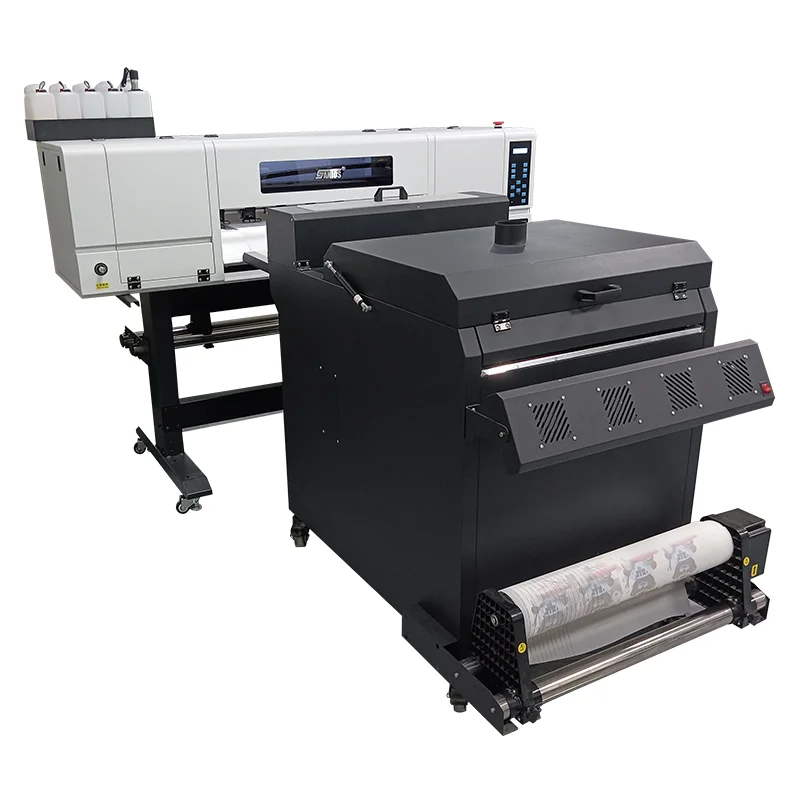 I3200A1 2 cabezales A1 pet flim DTF impresora sistema de tapado automático sistema de calefacción inteligente suministro de tinta pigmentada trazador de st-602