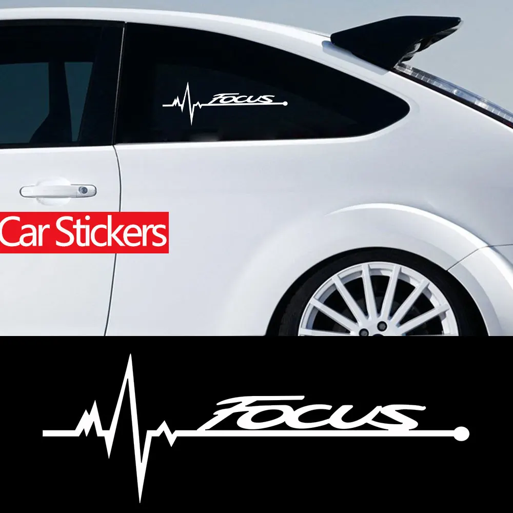 2Pcs Car Window Personality Decal Sticker For Ford Focus MK2 MK3 MK4 2010 2011 2012 2013 2014 2015 2016 2017 2018 Accessories