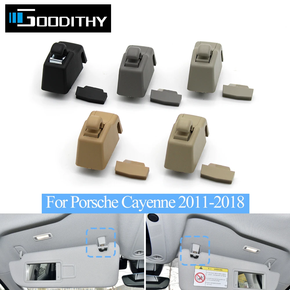 

Для Porsche Cayenne левый и правый солнцезащитный козырек, фиксированный зажим, держатель, кронштейн с крючком 2011-2018 95873155100AY1,95873155100