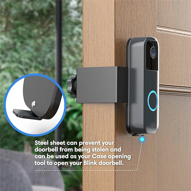 Support de sonnette pour caméra vidéo, support de sonnette pour locationurs d'appartement et maison, adapté à la caméra de sonnette