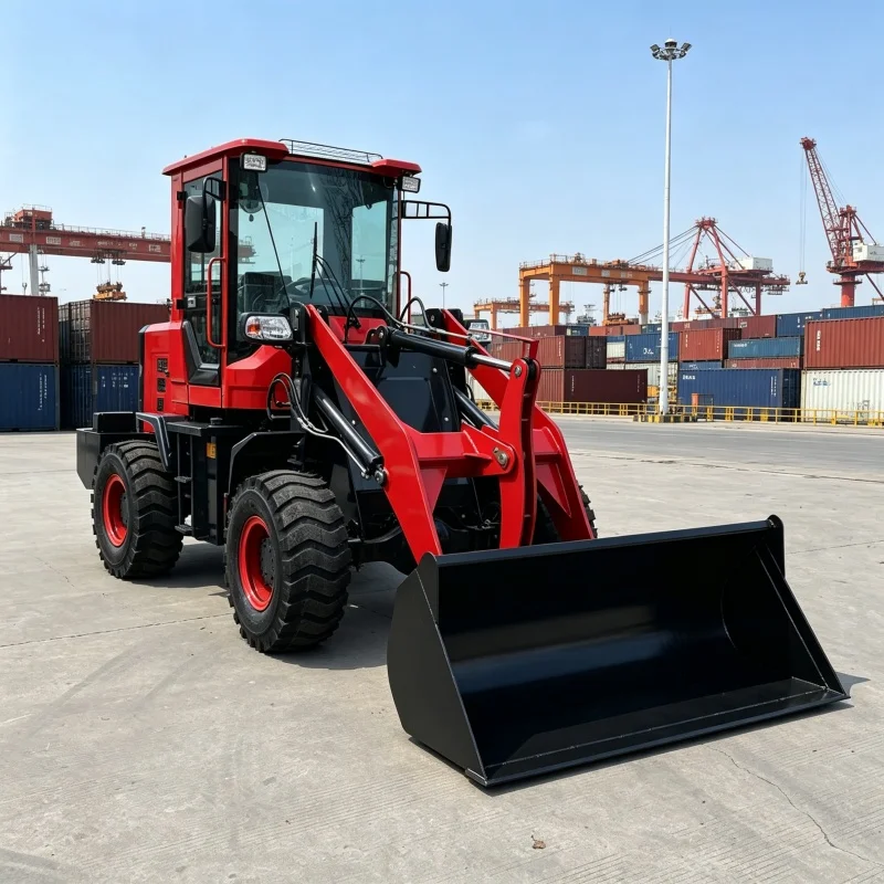 Cargadora diésel Euro5 de bajo consumo y baja vibración, directa de fábrica, cargadora agrícola 4x4, minicargadora
