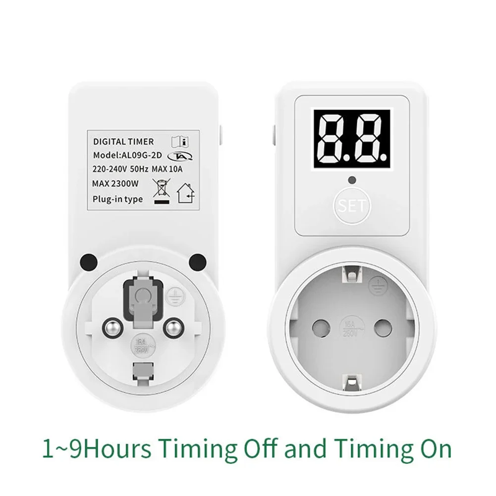 Two Digit Display For Smart Socket 10A Countdown Timer For Home Appliance Energy Saving Control European Switch