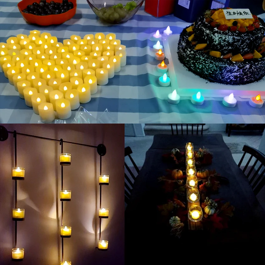 USB recarregável velas temporizador remoto LED velas de Natal plástico sem chama Flicker vela led para festa de casamento decoração de sala luzes led decoração de casa luz de vela