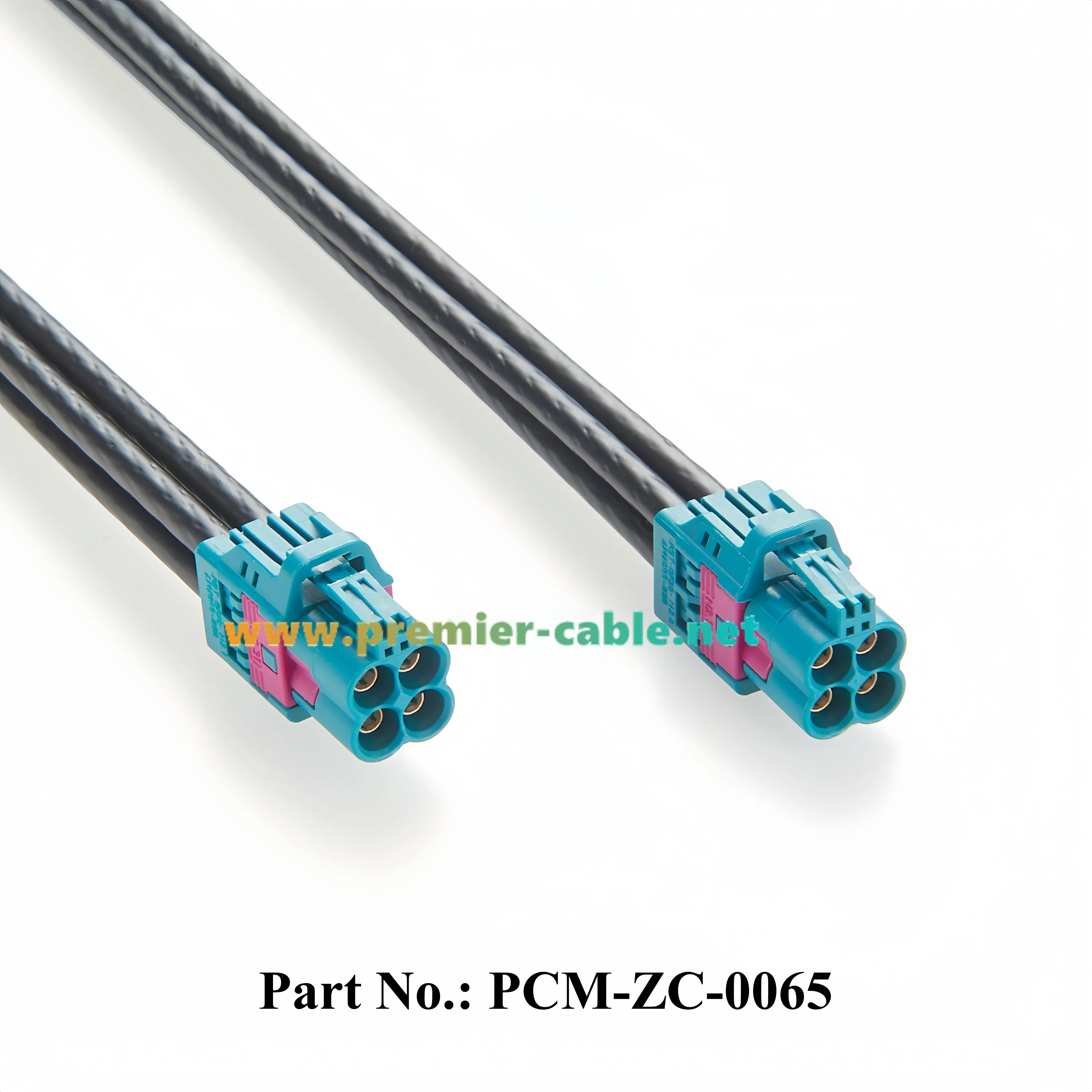 Quad HFM Mini FAKRA Cable Assembly 4 in 1 Mini FAKRA RF Coaxial Cable with Original Rosenberger AMK12D-1M4Z5-Z Connector 50 Ohm - Image 2