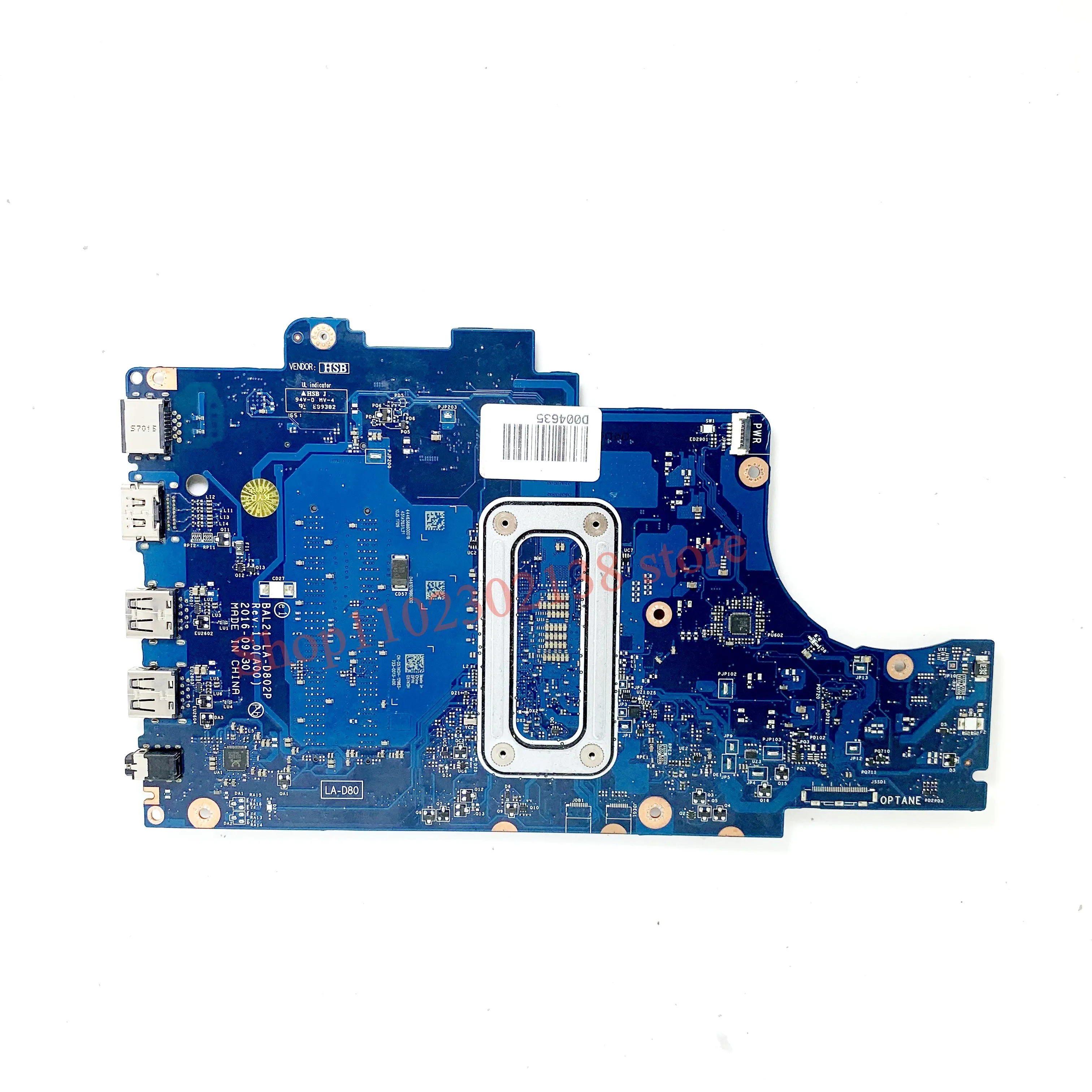 Mainboard CN-057K0H 057K0H 57K0H With SR2ZW I3-7100U CPU For DELL 5567 5767 Laptop Motherboard BAL21 LA-D802P 100% Working Well