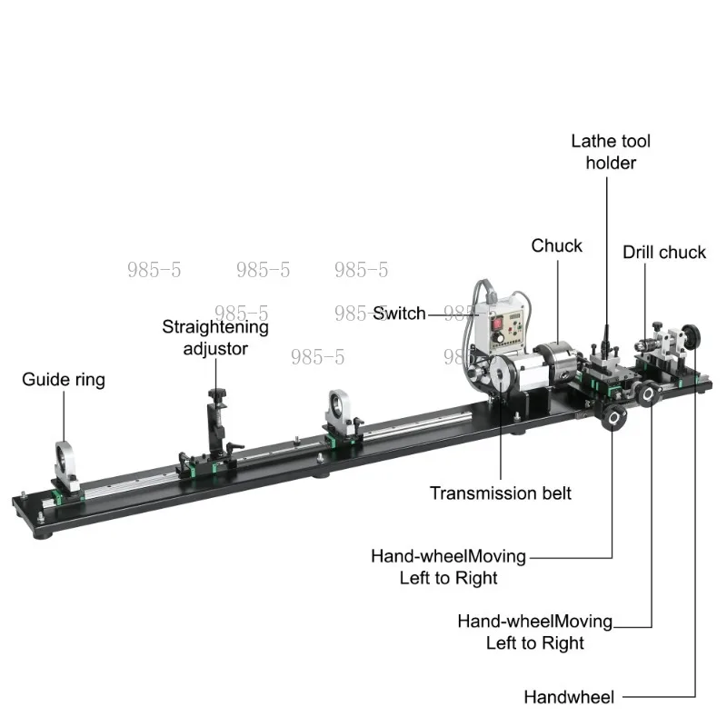 Snooker Pool Cue Repair Lathe New Manual Billiard Cue Maintenance Workshop Machine