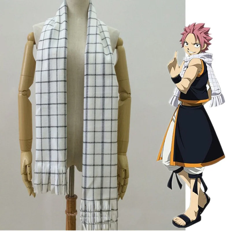 

Anime Scarf Fairy Tail Role Natsu Dragneel Cosplay Costume Scarves Neckerchief Warm