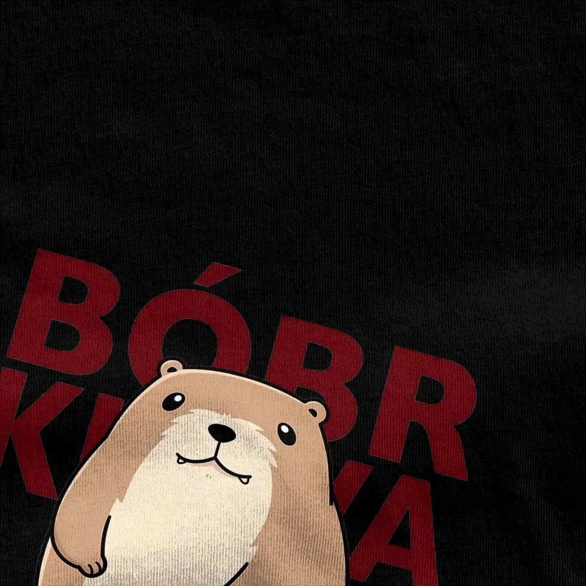 Man T Shirt Cute Bober Beaver Bobr T-Shirts Harajuku Animal Beach Tees Streetwear Custom DIY 100 Cotton Tops Gift